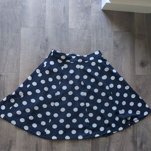 Polka dot A line skirt size 8